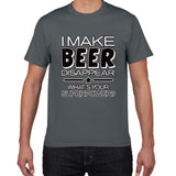I Make Beer Disappear funny t shirt men What's Your Superpower Drinker streetwear Tee Shirt men Cotton Tee shirt homme harajuku