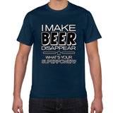 I Make Beer Disappear funny t shirt men What's Your Superpower Drinker streetwear Tee Shirt men Cotton Tee shirt homme harajuku