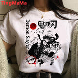 Hot Japanese Anime Demon Slayer Graphic Tees Men Harajuku Cartoon Streetwear Kimetsu No Yaiba Funny T Shirt Unisex T-shirt Male