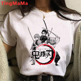 Hot Japanese Anime Demon Slayer Graphic Tees Men Harajuku Cartoon Streetwear Kimetsu No Yaiba Funny T Shirt Unisex T-shirt Male