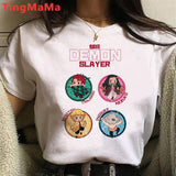 Hot Japanese Anime Demon Slayer Graphic Tees Men Harajuku Cartoon Streetwear Kimetsu No Yaiba Funny T Shirt Unisex T-shirt Male