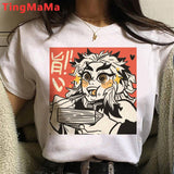 Hot Japanese Anime Demon Slayer Graphic Tees Men Harajuku Cartoon Streetwear Kimetsu No Yaiba Funny T Shirt Unisex T-shirt Male