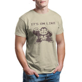Donkey Kong T Shirt On Like Donkey Kong Vintage 80s Gaming Tee Men's T-shirt Print 100% Cotton Black Retro 27776