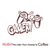 Entertainment Gamer Vinyl Wall Sticker Game Room For Kids Room Decoration Wall Murals Boys Bedroom Decor Gaming Poster Wallpaper